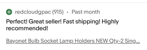 Soportes de lámpara de enchufe de bombilla de bayoneta NUEVO (cantidad-5) terminal de conexión central único - Imagen 9 de 21