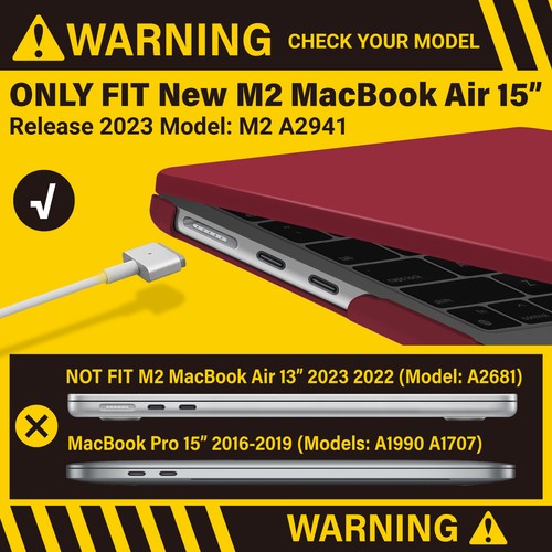 IBENZER for 2025 2024 2023 MacBook Air 15 inch Case M4 A3241 M3 A3114 M2 A2941 - Picture 35 of 80