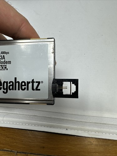MEGAHERTZ MDL # XJ1144 14400 BPS PCMCIA FAX MODEM WITH X JACK Vintage Electronic - Photo 4/4