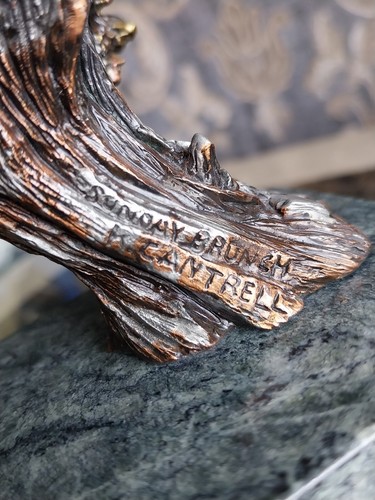 Bronze Kitty Cantrell Eagle Sculpture 'Sunday Brunch' Limited Edition Figurine - Picture 13 of 14