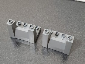 Lego Duplo Dark Gray Rampart Blocks 4785 4777 4776 - Lot of 2