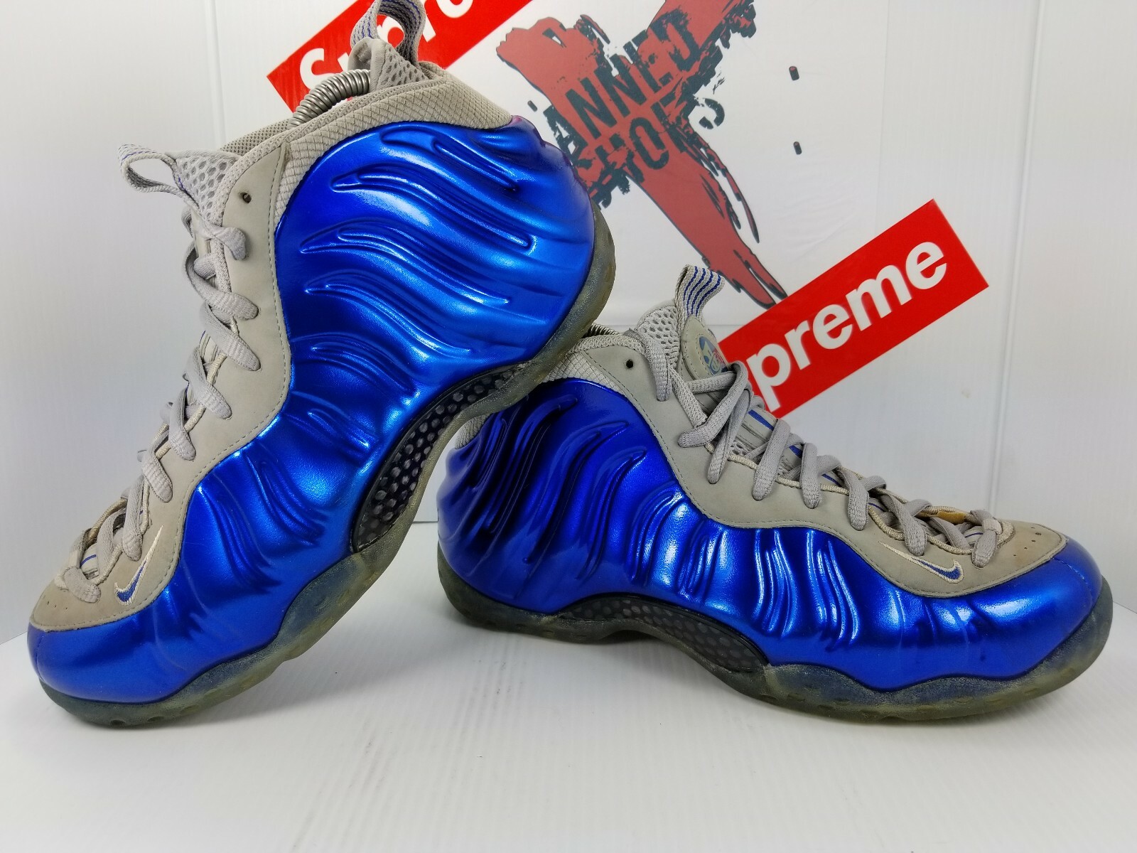 RARE Nike Air Foamposite One Sport Royal bluee 314996-401 Jordan Penny SZ 8.5 RARE Nike Air Foamposite One Sport Royal bluee 314996-401 Jordan Penny SZ 8.5