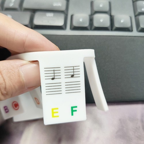 Removable Piano Keyboard Note Labels Reusable Silicone Stickers 88 Keys AU Stock - Picture 8 of 16