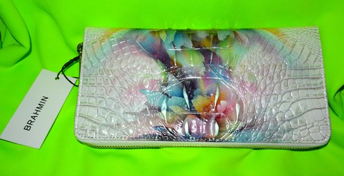 Brahmin Melbourne SKYLER Large Wristlet Clutch Travel Wallet PRISM OMBRE *nwt* - Bild 3 von 11