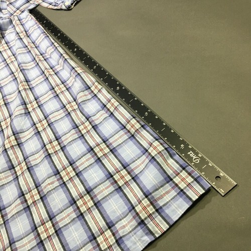 Camisón de franela L.L.Bean para mujer pequeño multicolor a cuadros 100 % algodón con cuello - Imagen 7 de 8