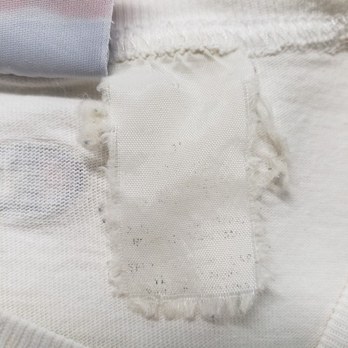 Vintage Champion Sleeveless Muscle Tee Large White Tank Top Distressed Grunge - Picture 7 of 13