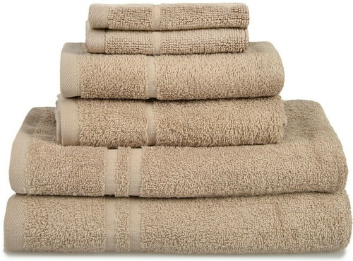 100 % Baumwolle Badetuch Set 6er-Pack weiches Handtuch Gesichtstuch Flanell Ballen schnell trocknen - Bild 16 von 19