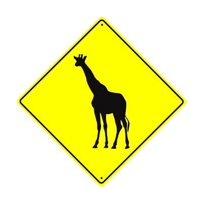 Cat Crossing Symbol Animal Xing Metal Aluminum Novelty Road Sign 12x12