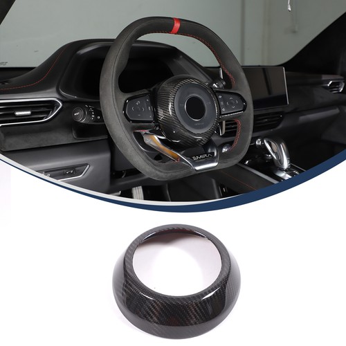 Dry Carbon For Lotus EMIRA 2021-2023 Car Steering Wheel Horn Ring Bezel Trim - Picture 2 of 12