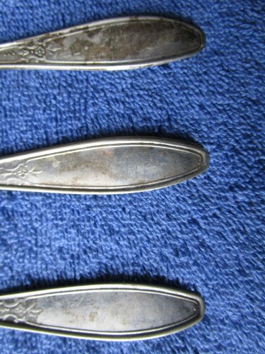 9pc Lady Doris Silver Plate Dinner Forks & Salad Forks 117-18C - Picture 6 of 8
