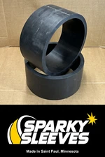HDPE Drift Trike Sleeves 9.5" Diameter 5" Wide 5/8" Thick with Square 90º Edges