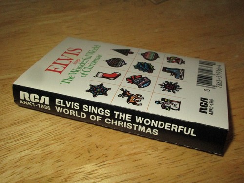 Elvis Sings the Wonderful World of Christmas (Cassette Album, 1971, RCA) Reissue - Picture 10 of 10