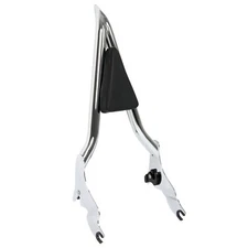 28" Chrome Backrest Sissy Bar For Harley Touring CVO Road Street Glide 2009-2024