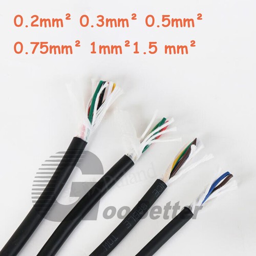2/3/4/5 Core Electrical Flexible PVC Cable TRVV Cable 0.2/0.3/0.5/0.75/1/1.5mm² - Picture 4 of 12