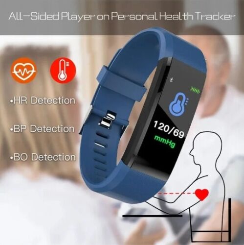 Fitness Smart Watch Activity Tracker Heart Rate For Women Men Oxygen BP Monitor - Picture 5 of 26
