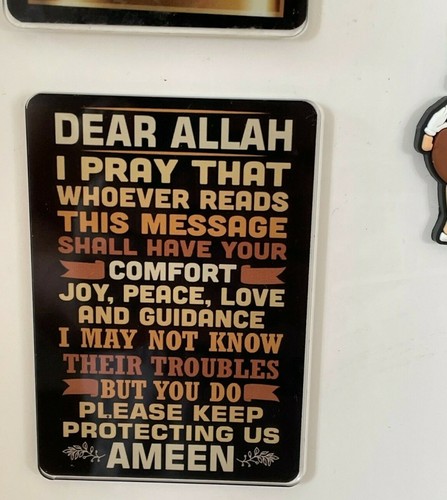  ISLAMIC INSPIRATIONAL QURANIC QUOTES IN ENGLISH FOR MUSLIM FRIDGE MAGNET GIFT - Picture 7 of 65