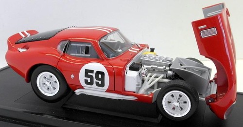 Road Signature 1/18 Scale Diecast - 92408 1965 Shelby Cobra Daytona Coupe Red - Imagen 5 de 6