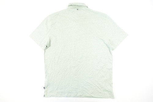 HUGO BOSS PRESS 56 LIGHT GREEN 2XL LINEN BLEND POLO SHIRT MENS NWT NEW - Picture 7 of 8