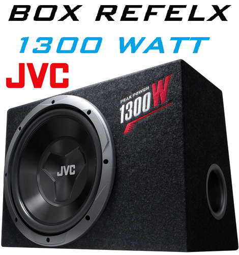 BOX JVC CS-BW12 SUBWOOFER AUTO 1300 WATT CASSA ACUSTICA SUB-WOOFER 30CM REFLEX - Foto 1 di 7