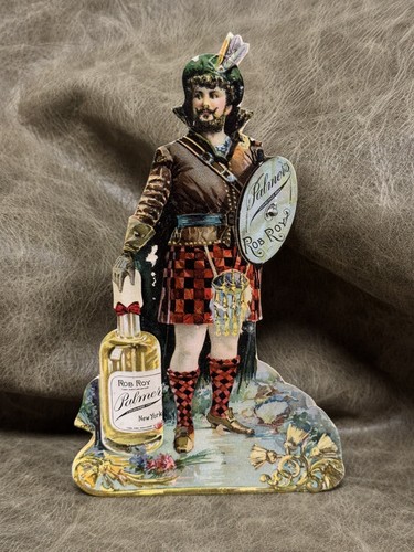 PALMER'S - NEW YORK "ROB ROY" PARFUM VIKTORIANISCHE WERBUNG GESTANZTE HANDELSKARTE