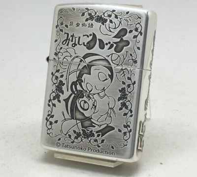 Zippo THE ADVENTURES of HUTCH Tatsunoko Pro Etching Silver