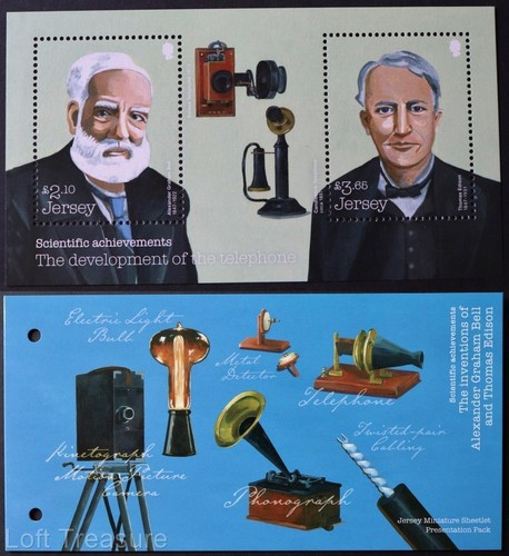 Jersey Stamps: "Scientific Achievements" Presentation Pack MNH 2 Value M/S 2022 - Picture 1 of 5