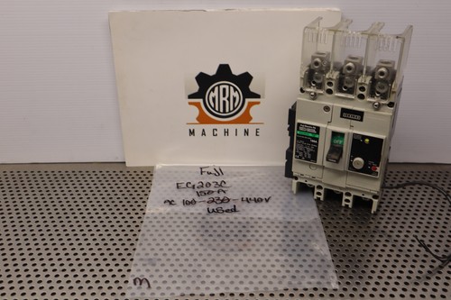 Fuji EG203C EB3GEC-150B 150A Earth Leakage Circuit Breaker 3-Pole Used Warranty - Picture 2 of 14