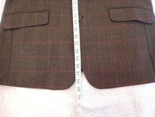 Chaqueta/Abrigador Brook Taverner Verde Tweed Lana Exterior Country Talla 42 Corto - Imagen 7 de 11
