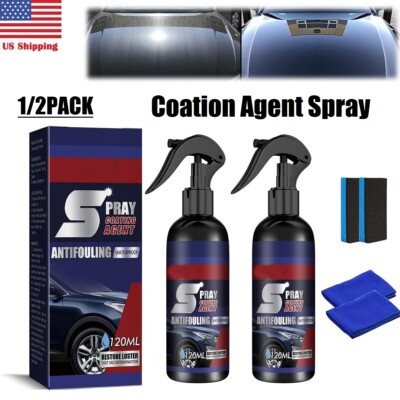 2Pcs Multi-functional Coating Renewal Agent Quick Coating Spray High Protection