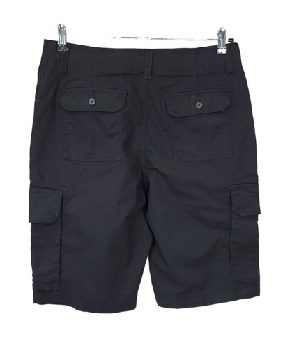 Goodfellow & Co Cargo Shorts sz W 30 Black 11" Inseam Flat Front 6 Pockets - Picture 1 of 9