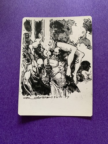 MTG Magic Innocent Blood FOIL Signed Artist Proof Sketch x1 EMA Carl Critchlow - Bild 2 von 2