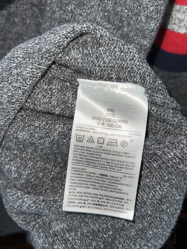 GAP Kids Crewneck Pull Over Gray With Logo Sweater Size XXL - Picture 5 of 6