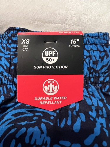 Speedo Boys Youth Swim Trunks Shorts Blue Pineapple Design Mesh Lining Size XS - Picture 2 of 4