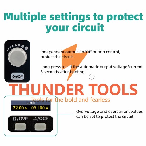 Thunder Tools OWON SPM3051 Programmable Lab Power Supply (0-30V 0-5A) 150W - Picture 46 of 66