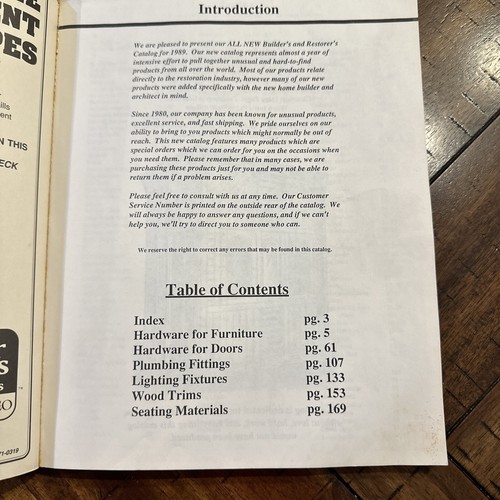 Hardware +Plus 1989 Catalog Builders Restorers Furniture Fixture Garland TX - Picture 10 of 10