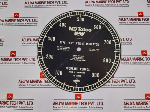 MD Totco EB B1586-810 Weight Indicator Set Dial.16" EB.LBS/D - Picture 11 of 11