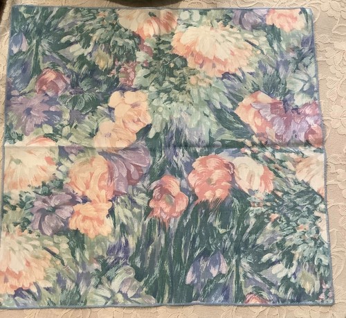 4 servilletas finas acuarela azules verdes lavanda flores cottagecore 17"x17" - Imagen 2 de 6