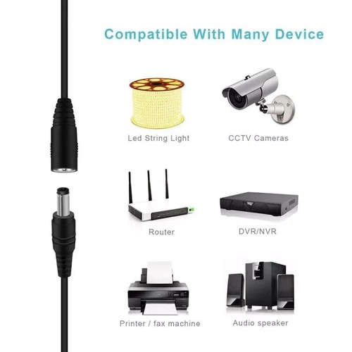 3M/5M/10M DC Power Supply Extension Cable 12V/24V for CCTV Camera/DVR/PSU Lead - Picture 6 of 11