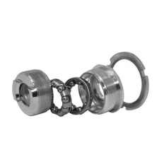 Bottom Bracket Set 3/Piece Crank 1.37x24tpi  65mm Sheel CHROME