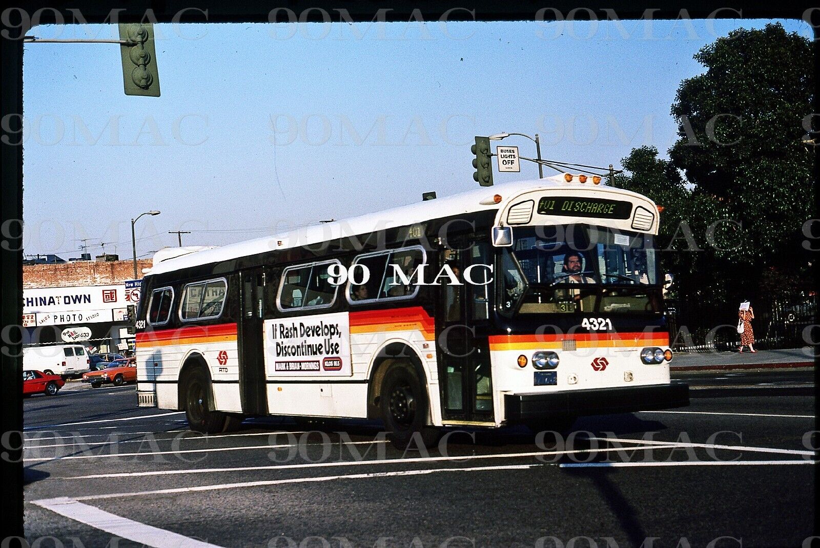 SCRTD RTD FLXIBLE Bus 4321 Los Angeles CA Original Slide 1987 EBay scrtd-rtd-flxible-bus-4321-los-angeles-ca-original-slide-1987-ebay