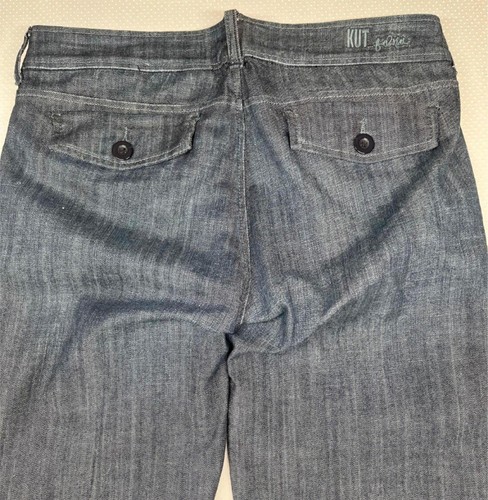 Pantalón de mezclilla retro de corte bota azul años 70 talla 12 KUT From the Cloth para mujer - Imagen 11 de 12