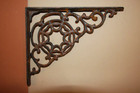 SHELF BRACKETS,Spider Web design,nature theme,country decor B-07