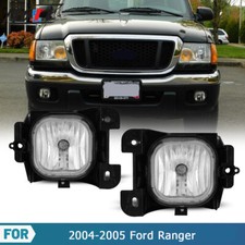 2004-2005 Pair Fog Lights Fit Ford Ranger Clear Lens Bumper Lamp Replacement