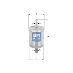 Fits Renault Clio MK2 1.4 Genuine UFI Engine Air Filter
