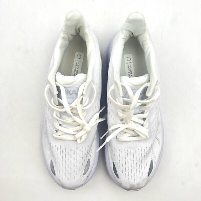 Hoka One One Clifton 8 Men's 8 D White Running Shoes