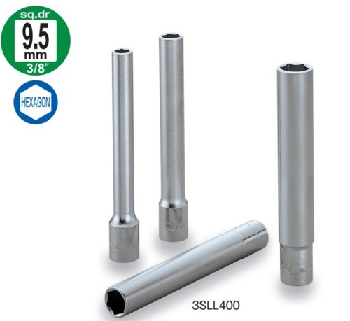 TONE 3/8" Deep Socket Hexagon 9.5 mm Square Drive Hand Tool 8 - 14 mm Japan - Bild 1 von 7