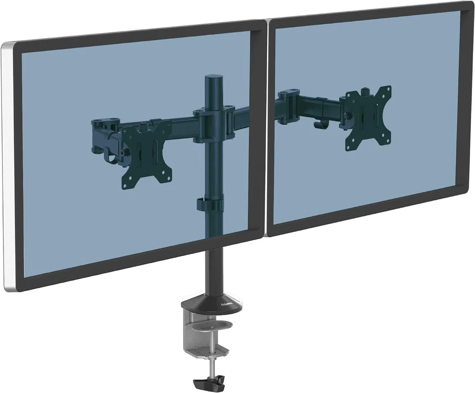 Dual Monitor Arm Stand, Adjustable, 27" Monitor - Fellowes 8502601 Reflex - Image 3 of 4