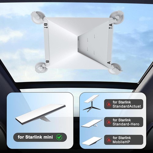 Metal Suction Cup Mount for Starlink Mini Easy Installation Stand High Strength. - Afbeelding 14 van 21