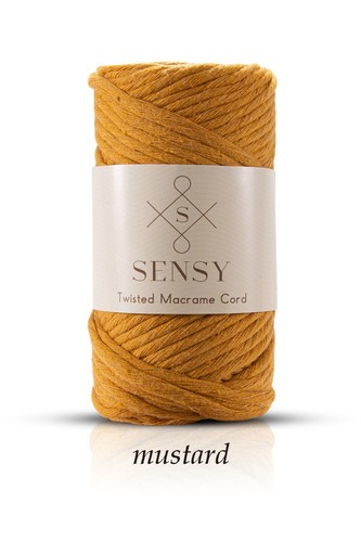 Macrame Cord Yarn Single Twisted 100 % Cotton 3.5mm 246ft Rope 20 Color Option - Picture 13 of 25