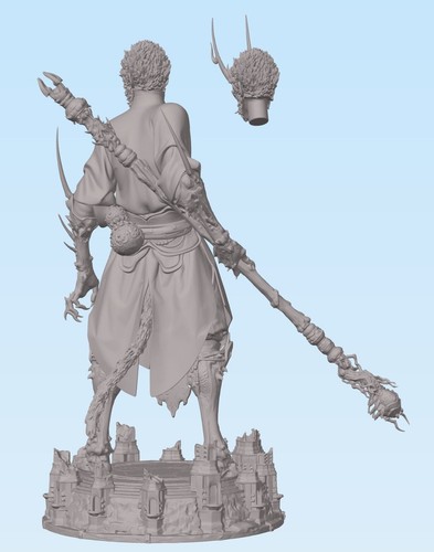 Black Mythical Sun Wukong 3d Resin Printed Model - Monkey King 1/10 - Picture 3 of 7